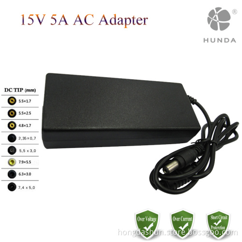 DC 15V 5A 75W AC Power Adapter/Battery Charger for Mini NoteBook NB100-12A NB205-N311/W NB205-N330BL NB255-N246 NB255-N250